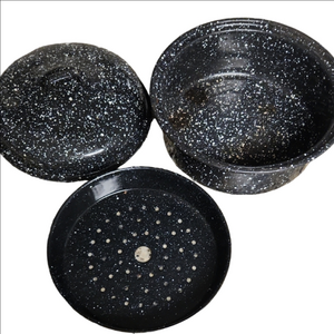 Speckled Black Cookware Set